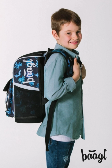 Baagl School Backpack Zippy Phoenix