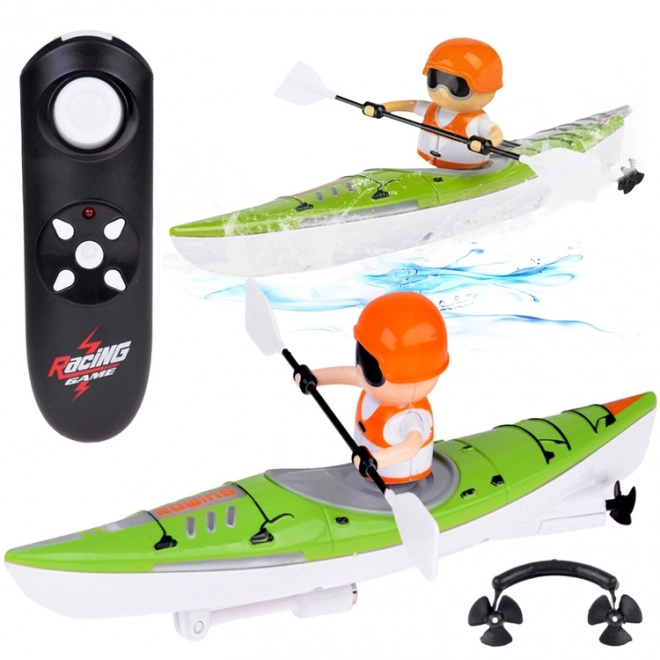 Remote Controlled LED Kayak with Oarsman Toy