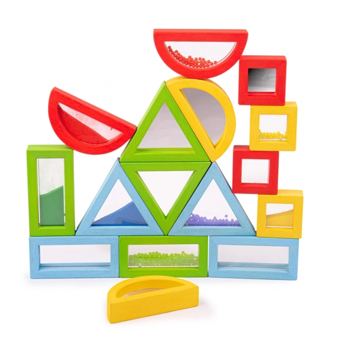 Colorful Sensory Rainbow Shapes by Bigjigs Toys