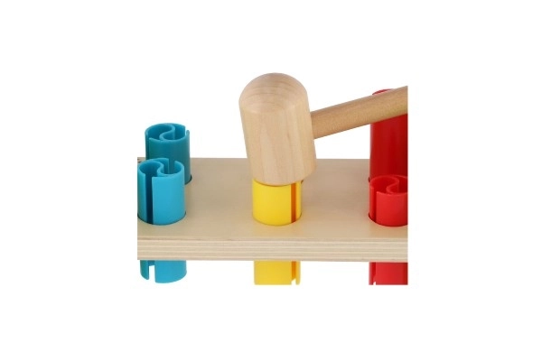 Wooden Hammer Bench in Vibrant Colors