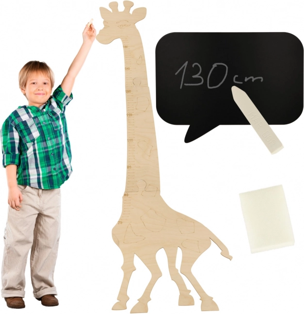 Lesena žirafja merilna tabla 125 cm