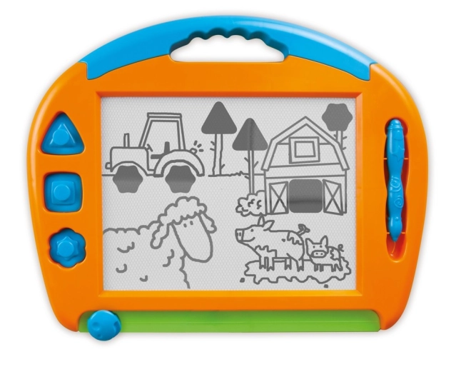 3 magnetiske stempler og stylus på snor