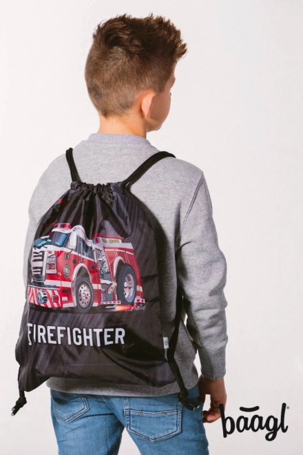 Baagl Firefighter Drawstring Bag