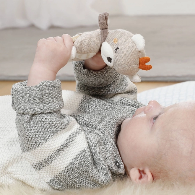 Soft Teddy Bear with Wooden Holder