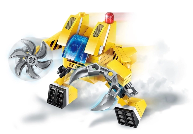 Qman The Legend of Chariot Helicopter Dragon Building Set