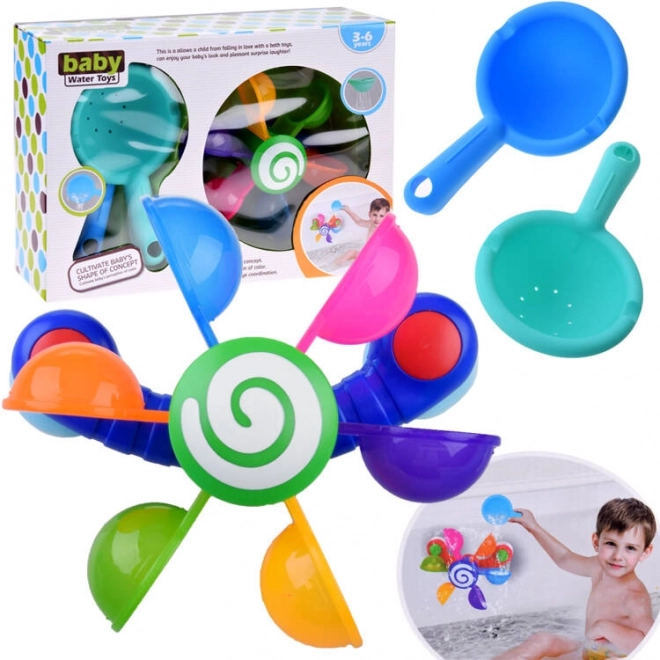 Colorful Water Wheel Bath Toy for Children