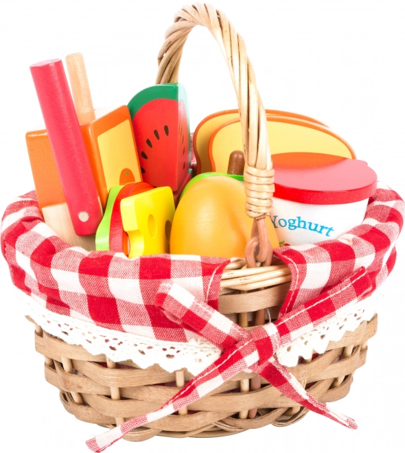 Small Foot Picnic Basket with Treats