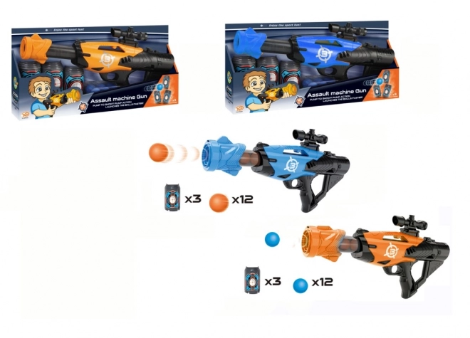 Pistola spara palline di schiuma 42 cm