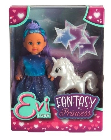 Evička Fantasy Princess Doll with White Unicorn