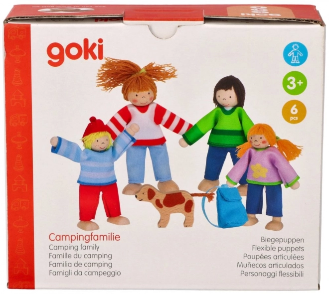 Goki Family On Vacation - Wooden Dolls For Dollhouse