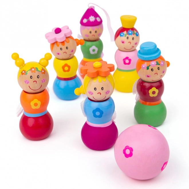 Wooden Fairy Bowling Set