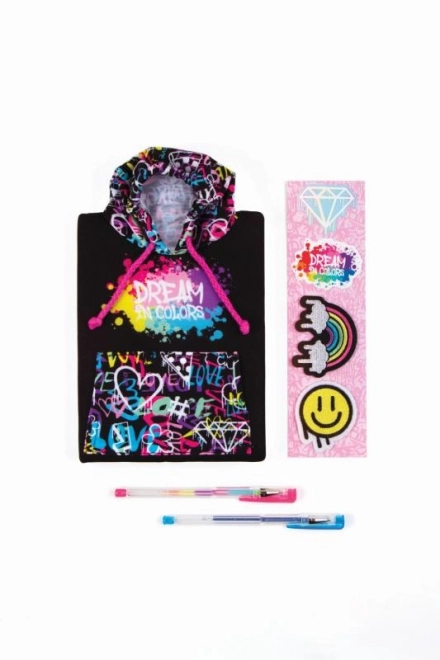 Graffiti Style Hoodie Notebook