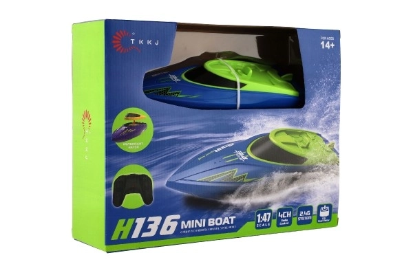 Motorized RC Boat 22cm Blue