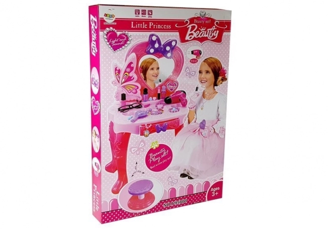 Beauty Vanity Set for Girls With Mirror and Accessories