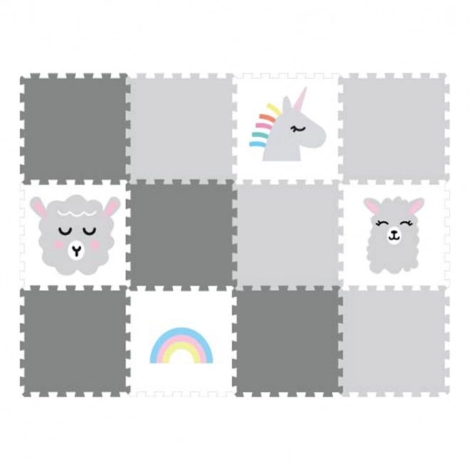 Children's Floor Mat Set - Unicorns and Rainbows