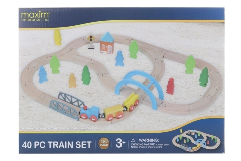 Maxim Railway Toy Set Kris Kros 40 Pieces