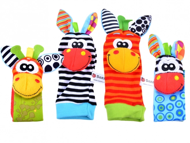 Rattle Socks and Wristbands Set for Babies