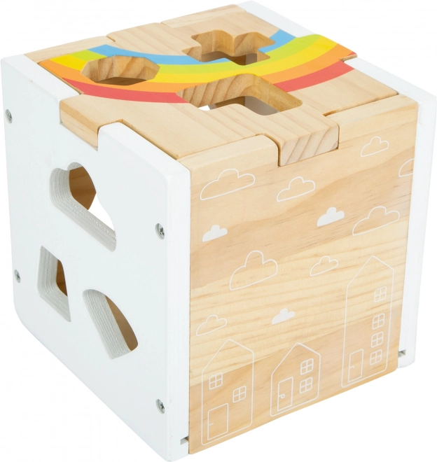 Small Foot Colorful Shape Sorting Cube