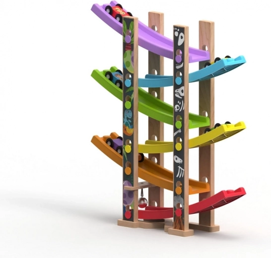 6 colorful ramps for nonstop racing