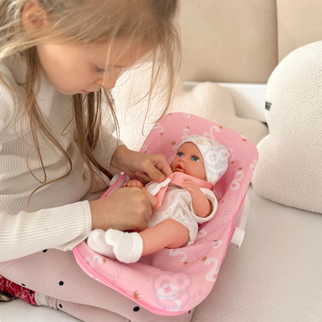 Set bambola neonata 30,5 cm con portabebé rosa