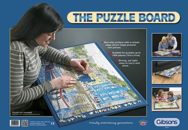 Puzzle Board with Non-Slip Surface