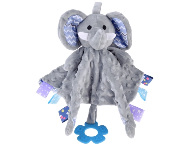 Plush Elephant Comforter with Tags and Teether – elephant