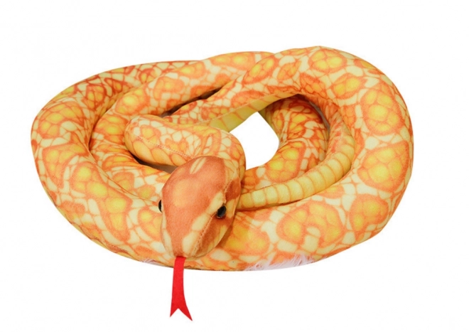 Plush Golden Snake Toy