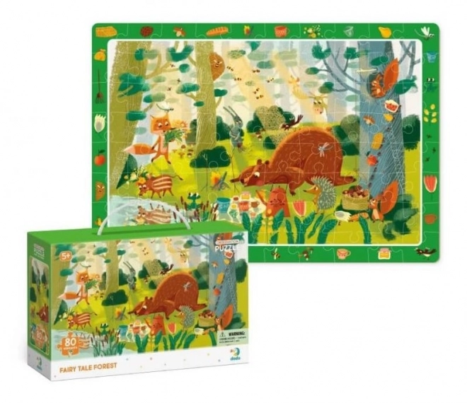 Puzzle with Hidden Images - Fairy Tale Forest 80 Pieces