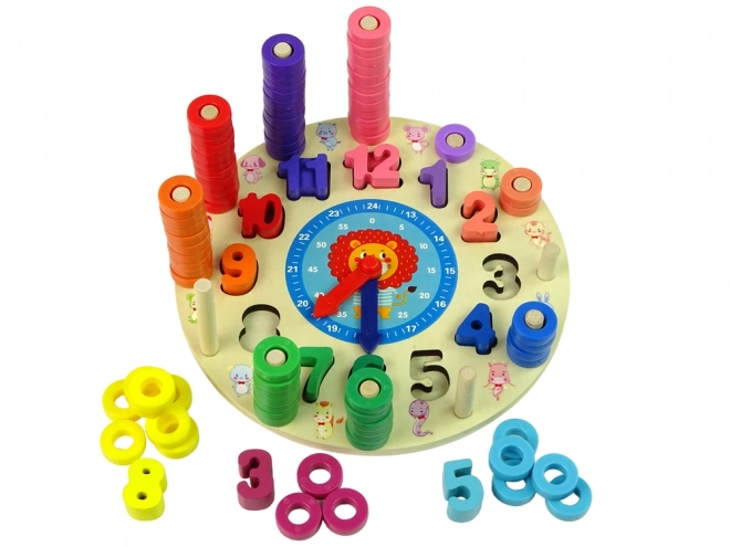 Educational Wooden Clock for Kids