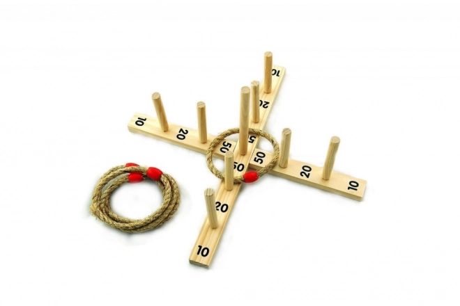 Kids Wooden Ring Toss Game