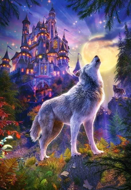 Puzzle 1000 pieces - Wolf and Castle