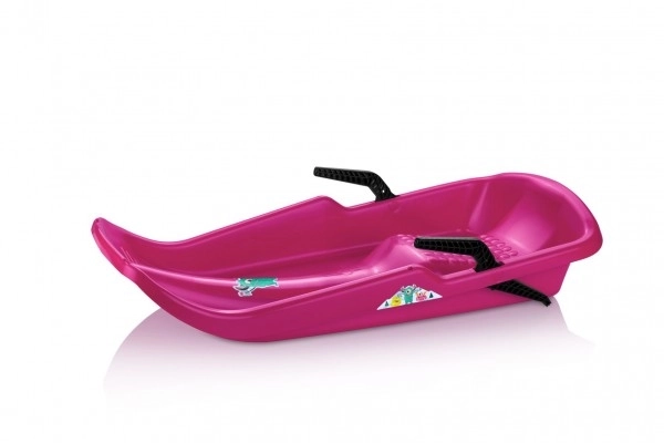 Boby Twister Monster Plastic Sled with Brakes Azure – Pink