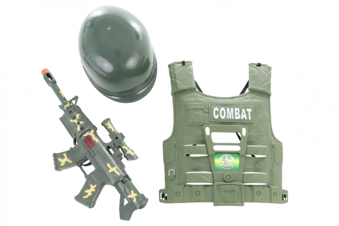 Military Playset with Helmet