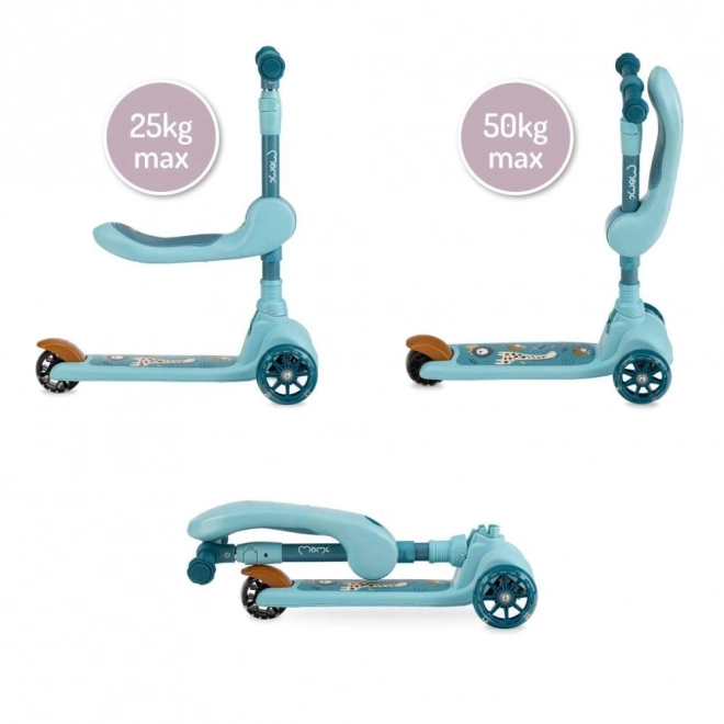 MoMi Kiuru 2-in-1 Balance Scooter Blue