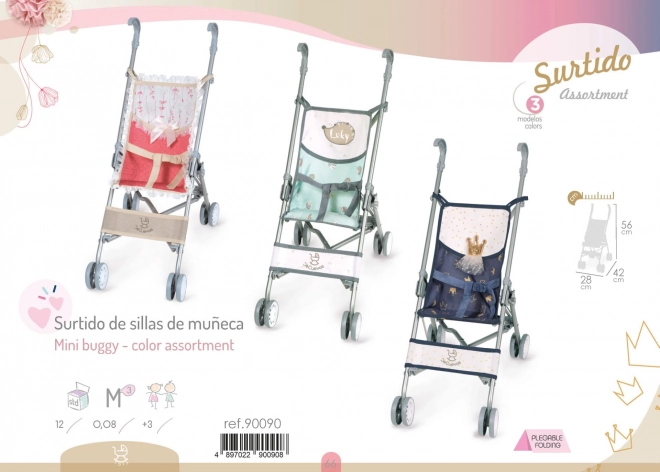 Foldable Doll Stroller Golf Style Martina 2021