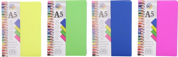 Quaderno a spirale a righe A5, 100 pagine