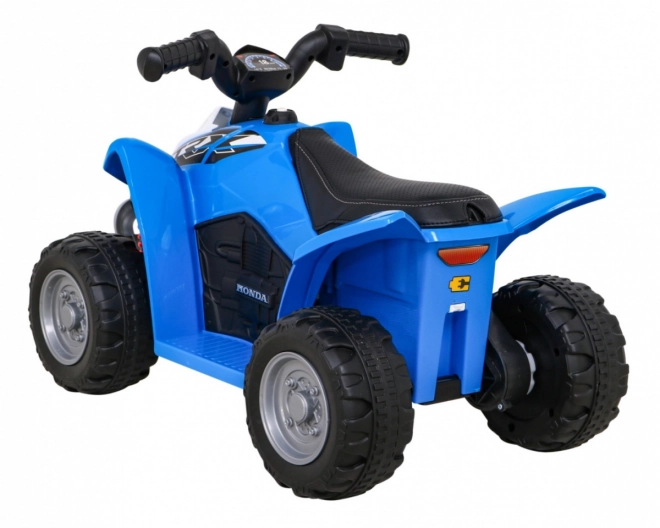 Blue Battery Operated Kids Quad with Led Lights and Horn