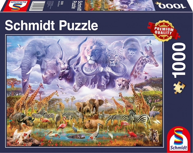 Schmidt Puzzle Animals at the Waterhole 1000 Pieces