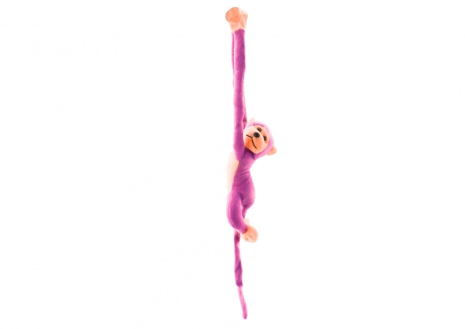 Plush Monkey Toy with Sound Pink 80 cm