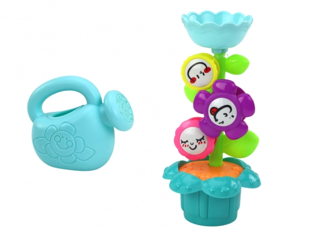 Colorful Baby Bath Toy Watering Can Flowers