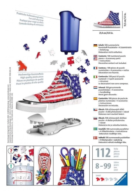 3D Puzzle American Sneaker