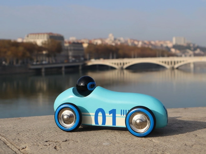 Vilac Wooden Car Old Sport Turquoise