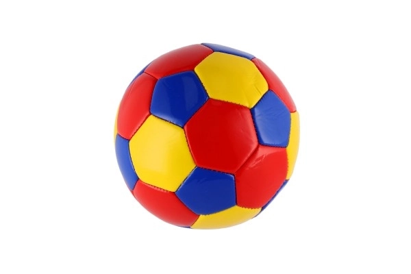 Small Junior Inflated Leather Soccer Ball 15cm Assorted Colors