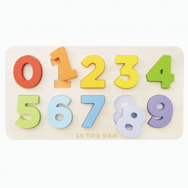 Le Toy Van Wooden Number Puzzle