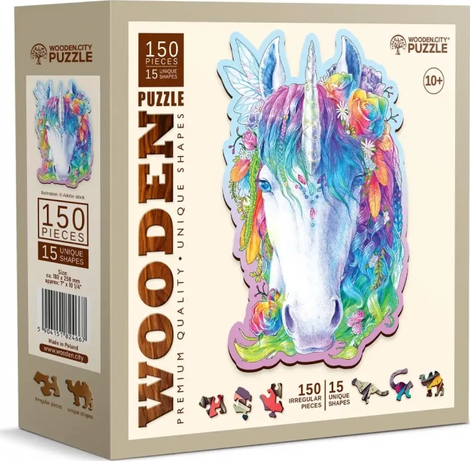 Wooden Unicorn Puzzle