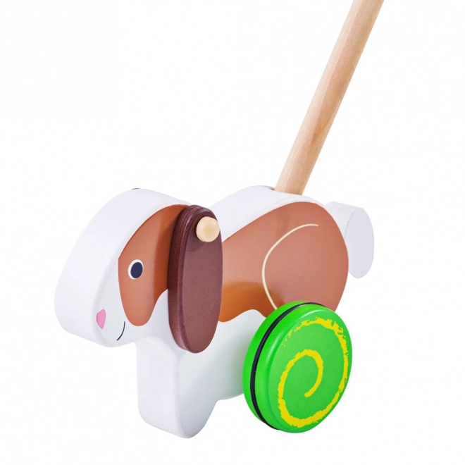 Wooden Push Toy Rabbit