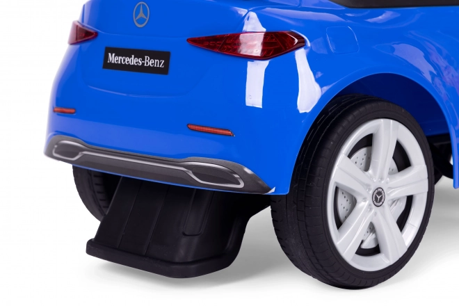 Mercedes C-Class Ride-On Car with Interactive Steering Wheel in Blue