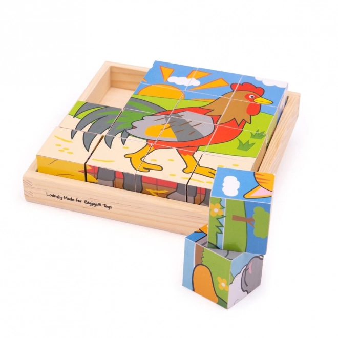 Farm Picture Wooden Blocks