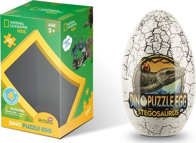 National Geographic Stegosaurus Double-Sided Puzzle Egg