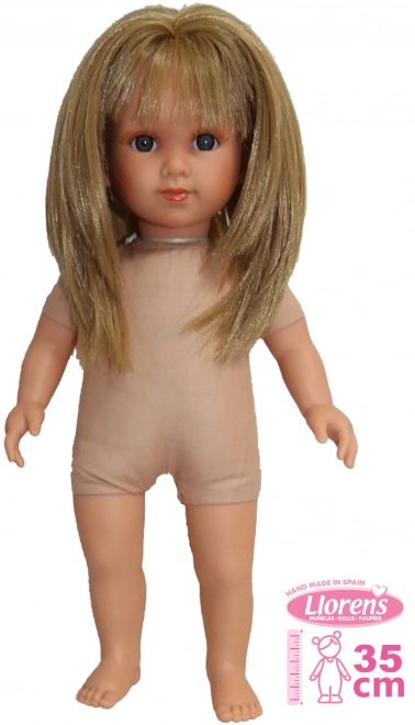 Realistic Doll Soft Body 35cm with Hair